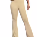 Women Stretchy Yoga Dress Light Brown Trouser