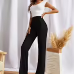 Women Bell Bottom Black Trousers