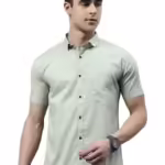 Green  Men's Slim Fit Shirt