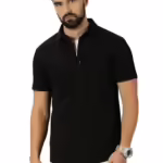 Black Mens Half Sleeve Shirts