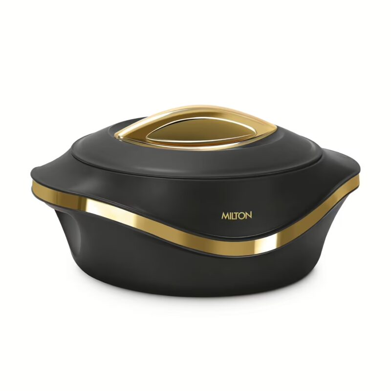 Milton Pearl 1000 Inner Stainless Steel Casserole, 860 ml, Black Serve Casserole??(860 ml)