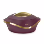 Milton Pearl 1000 Inner Stainless Steel Casserole, 860 ml, Maroon Serve Casserole??(860 ml)