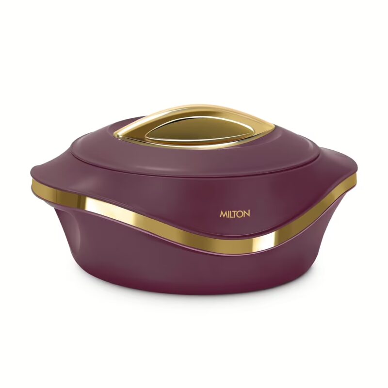 Milton Pearl 1000 Inner Stainless Steel Casserole, 860 ml, Maroon Serve Casserole??(860 ml)