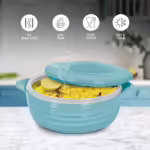 Milton Aspire 1000 Stainless Steel Casserole, 725 ml, Blue Serve Casserole??(725 ml)