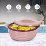 Milton Aspire 1500 Inner Stainless Steel Casserole, 1180 ml, Cherry Pink Serve Casserole??(1180 ml)