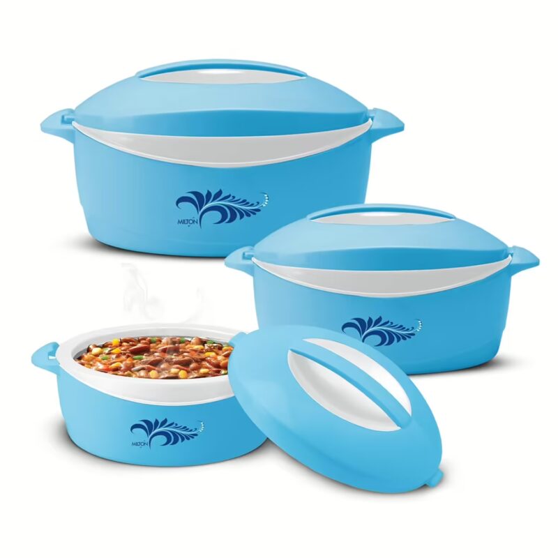 Milton Delight Pack of 3 Thermoware Casserole Set??(520 ml, 820 ml, 1.3 L)