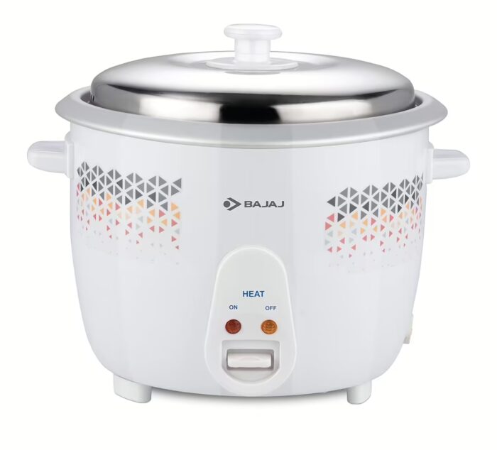 Bajaj RCX 1.8 DLX Rice Cooker, 1.8 Litre , White