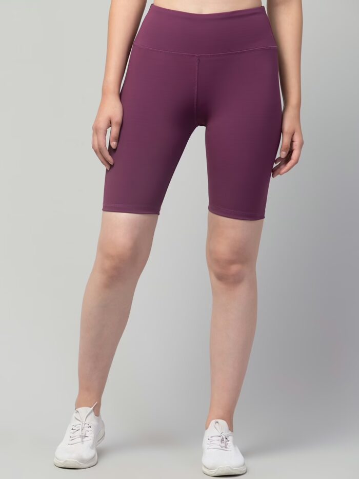 Fancy Purple Women Cycling Shorts