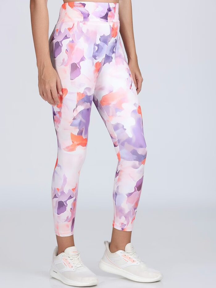 Stylish Multi Printed Women Gym Tights