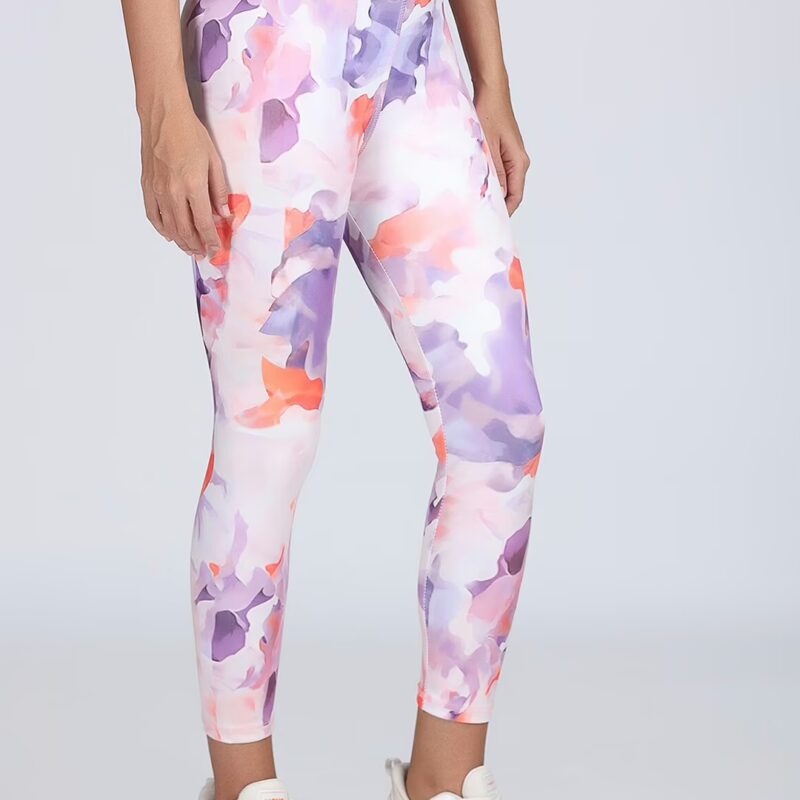 Stylish Multi Printed Women Gym Tights