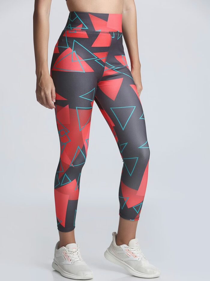 Classy Multi Printed Women Gym Tights