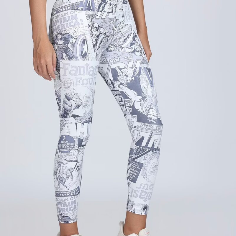 Elegant Multi Printed Women Gym Tights
