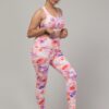 Stylish Printed Women Gym Tights and Bra Set - Image 5