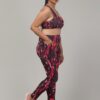 Classy Printed Women Gym Tights and Bra Set - Image 5