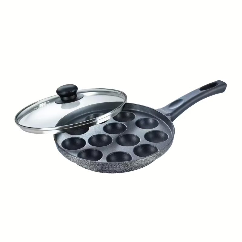Prestige Omega Select Plus 12 Pits Paniarakkal with Lid 1.5 L capacity 24 cm diameter??(Aluminium, Non-stick)