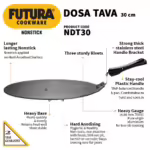 Hawkins Non Stick Dosa Tava (NDT30) Tawa 30 cm diameter??(Hard Anodised, Non-stick)