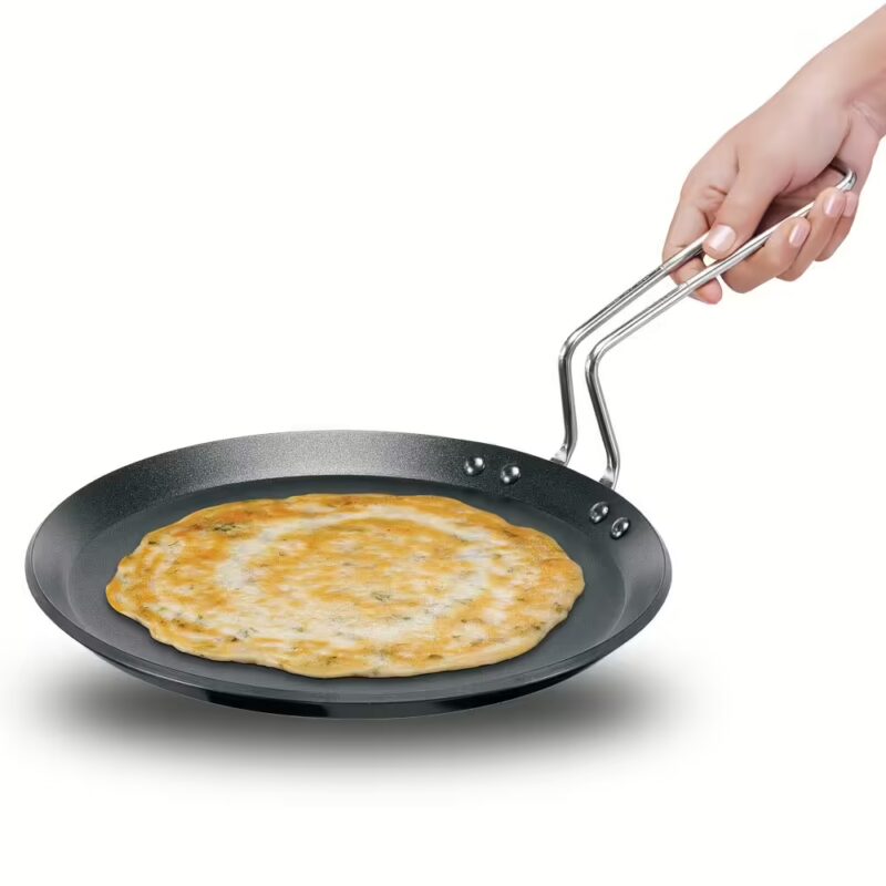 Hawkins Non Stick Flat Tava (INFT26) Tawa 26 cm diameter??(Hard Anodised, Non-stick, Induction Bottom)