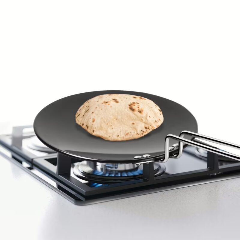 Milton Pro Cook Hard Anodized Tawa for Roti,Dark Grey Tawa 24 cm diameter??(Aluminium)
