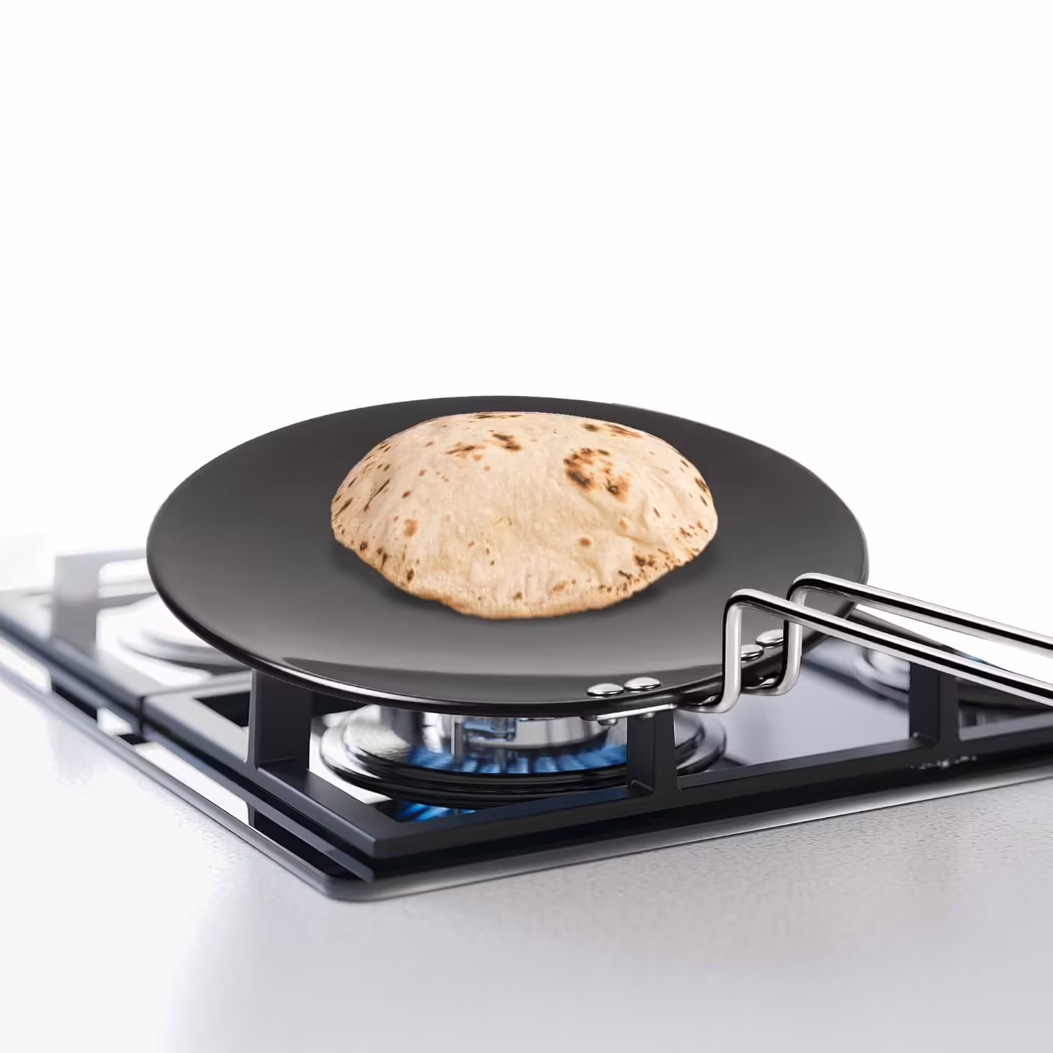 Milton Pro Cook Hard Anodized Tawa for Roti,Dark Grey Tawa 24 cm diameter??(Aluminium)