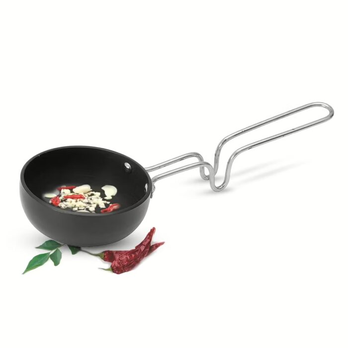 Milton Pro Cook Hard Anodized Tadka Pan, 10 cm, Dark Grey Tadka Pan 10.1 cm diameter 0 L capacity??(Aluminium)