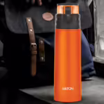 Milton Atlantis 400 Thermosteel Hot and Cold Water Bottle, 350 ml, Orange