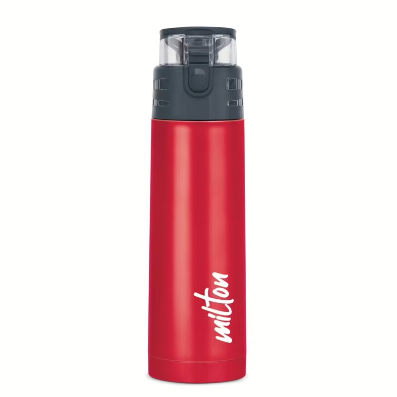 Milton Atlantis 400 Thermosteel Insulated Water Bottle, 350 ml Flask??(Pack of 1, Red, Steel)