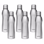 Milton Elate 1000 Stainless Steel Water Bottle 880 ML Bottle??(Pack of 6, Silver, Steel)