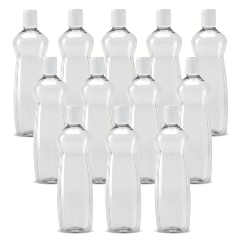 Milton Pacific 1000 Pet Water Bottles,1 Litre Each, Set of 12, Grey,BPA Free 1000 ml Bottle(Pack of 12, Grey, PET)