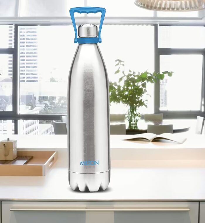 Milton Duo 2200 ML Thermosteel 24 Hours Hot and Cold Water Bottle?(Pack of 1, Silver, Steel)