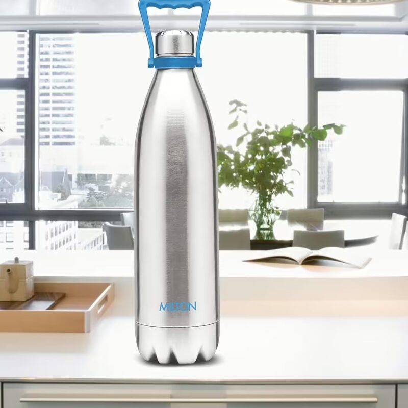 Milton Duo 2200 ML Thermosteel 24 Hours Hot and Cold Water Bottle?(Pack of 1, Silver, Steel)