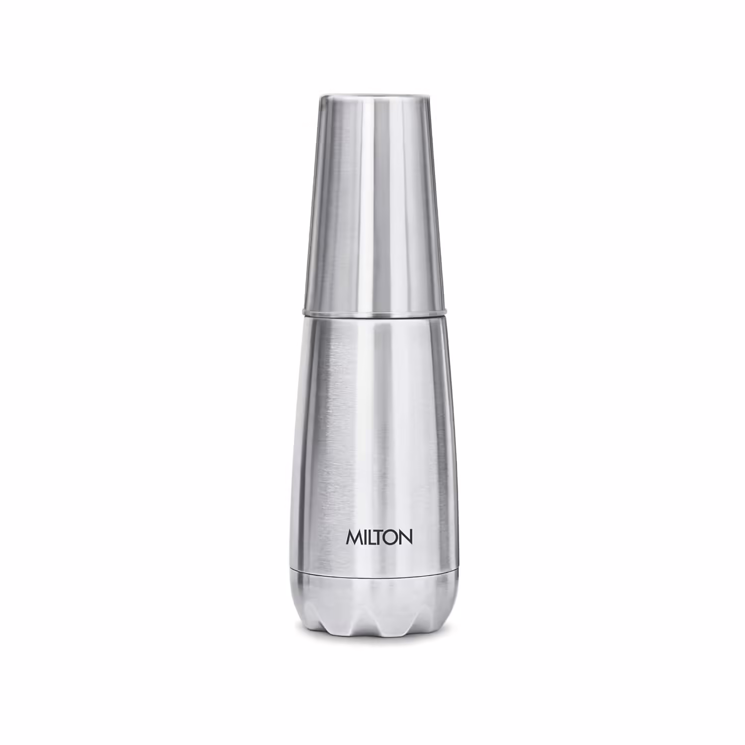 Milton Vertex Steel 500 Thermosteel Hot or Cold Water Bottle with Tumbler,500 ml Bottle?(Pack of 1, Silver, Steel)