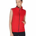 Women Half Sleeves Red Jacket