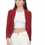 Maroon Women's Regular Shrug